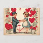  Valentijnsdag Kinderen Feestdagenkaart (Voorkant)