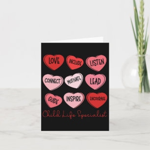 Valentijnsdag Kinderlevensspecialist Cute Hearts  Kaart