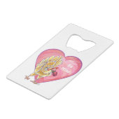 Valentijnsdag kippen creditkaart flessenopener (Achterkant Gekanteld)