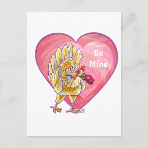 Valentijnsdag kippen feestdagenkaart