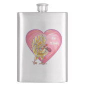 Valentijnsdag kippen heupfles (Voorkant)