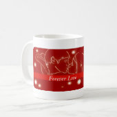 Valentijnsdag Kiss Koffiemok (Voorkant links)