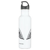 Valentijnsdag Kiss me 24.Oz waterfles (Achterkant)