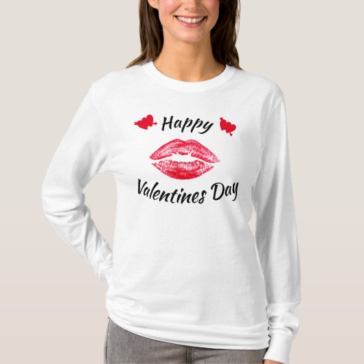 VALENTIJNSDAG KISS T-SHIRT (Voorkant)