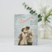  Valentijnsdag Kissing Couple Collage Feestdagenkaart (Staand voorkant)