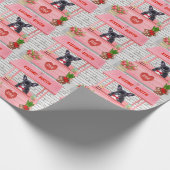 Valentijnsdag KissingBooth Cadeaupapier (Hoek)