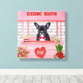 Valentijnsdag KissingBooth Canvas Afdruk (Insitu (Houten vloer))