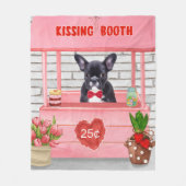 Valentijnsdag KissingBooth Fleece Deken (Voorkant)