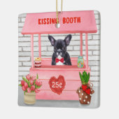 Valentijnsdag KissingBooth Keramisch Ornament (Links)