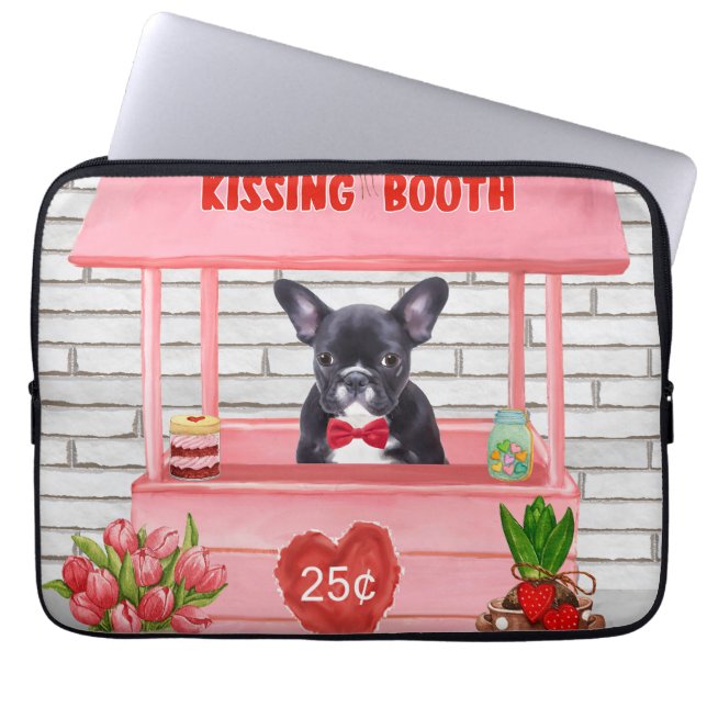 Valentijnsdag KissingBooth Laptop Sleeve (Voorkant)
