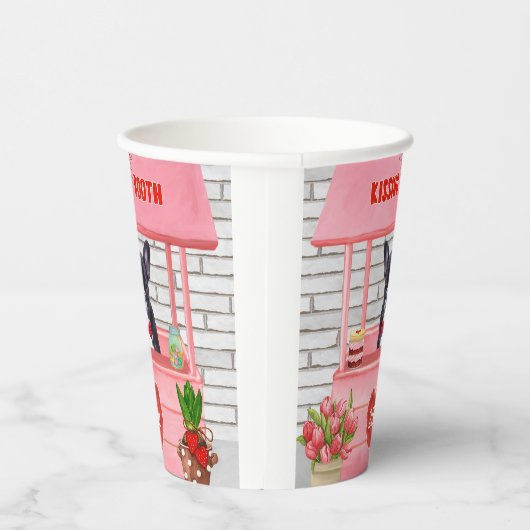Valentijnsdag KissingBooth Papieren Bekers (Rechts)