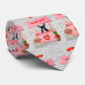 Valentijnsdag KissingBooth Stropdas (Opgerold)