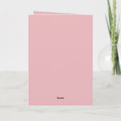 Valentijnsdag Kitten Rode Harten Roze Rozen Kaart (Achterkant)