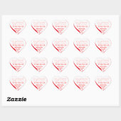 Valentijnsdag Kitten - Un Deux Trois Kat Hart Sticker (Vel)