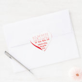 Valentijnsdag Kitten - Un Deux Trois Kat Hart Sticker (Envelop)