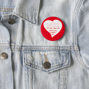 Valentijnsdag Kitten - Un Deux Trois Kat Ronde Button 5,7 Cm
