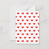 Valentijnsdag klaslokalen notitiekaartje (Achterkant)