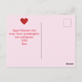  Valentijnsdag kleindochter Briefkaart (Achterkant)