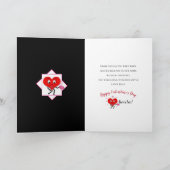 Valentijnsdag, kleindochter, onze liefdesbuik kaart (Binnen)