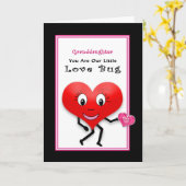 Valentijnsdag, kleindochter, onze liefdesbuik kaart (Gele Bloem)