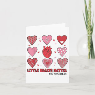 Valentijnsdag Kleine Hartjes CHD-bewustzijn, Hart Kaart