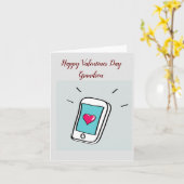 Valentijnsdag Kleinzoon Vouwbare Wenskaart Kaart (Gele Bloem)