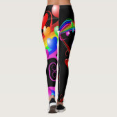 Valentijnsdag Kleurkleur Pop Leggings (Achterkant)
