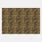 Valentijnsdag Kleurrijke Harten van Liefde Inpakpapier Vel (Voorkant)