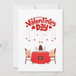 Valentijnsdag Knuffel Beer Vakantiebord Feestdagenkaart