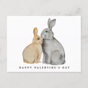 Valentijnsdag Knuffel Konijn Briefkaart