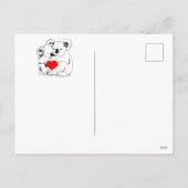 Valentijnsdag Koala Beren briefkaart (Achterkant)