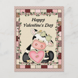 Valentijnsdag Koe Briefkaart