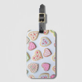 Valentijnsdag koekjes bagagelabel (Voorkant (verticaal))