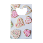 Valentijnsdag koekjes creditkaart flessenopener (Achterkant)