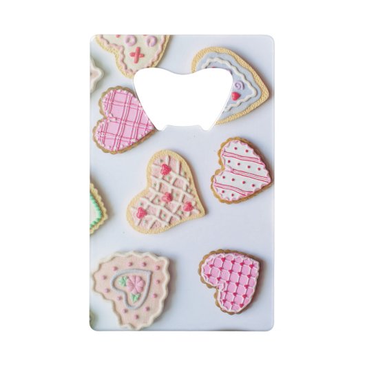 Valentijnsdag koekjes creditkaart flessenopener (Achterkant)