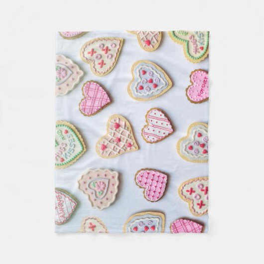 Valentijnsdag koekjes fleece deken (Voorkant)