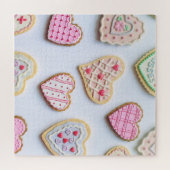 Valentijnsdag koekjes legpuzzel (Horizontaal)
