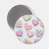 Valentijnsdag koekjes magneet (Voorkant / Achterkant)