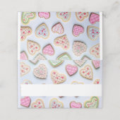 Valentijnsdag koekjes plaatskaartje (Buitenkant ongevouwen)