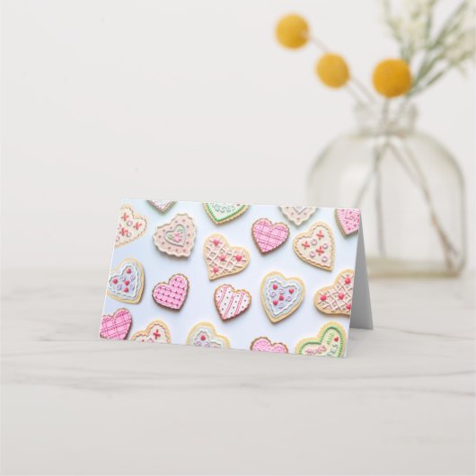 Valentijnsdag koekjes plaatskaartje (Achterkant)