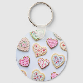 Valentijnsdag koekjes sleutelhanger