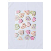 Valentijnsdag koekjes tafelkleed (Voorkant)