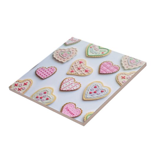 Valentijnsdag koekjes tegeltje (Zijkant)