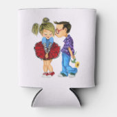 Valentijnsdag Koelbox met Romantic Couple Blikjeskoeler (Voorkant)