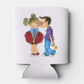 Valentijnsdag Koelbox met Romantic Couple Blikjeskoeler (Achterkant)