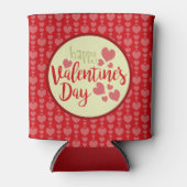 Valentijnsdag Koelbox Rood en Roze Harten Blikjeskoeler (Voorkant)