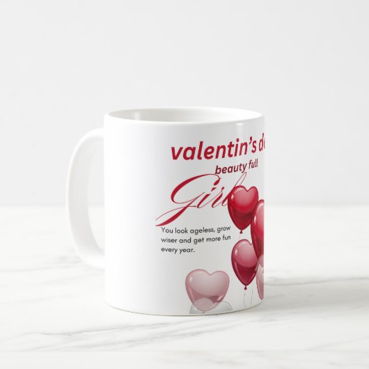 valentijnsdag koffiemok (Voorkant links)