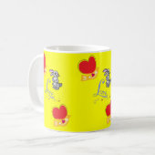 Valentijnsdag Konijnenkonijn Liefde Mokken (Voorkant links)