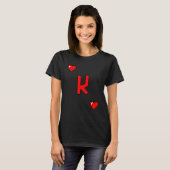 Valentijnsdag Koning van Harten T-shirt (Voorkant volledig)