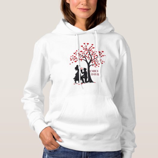 Valentijnsdag Koppel Cadeau – Pullover Hoodie (Voorkant)